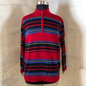 1X Jones of New York Retro Striped Sweater